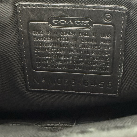 Coach Thompson Executive Black Leather Laptop Bag Briefcase Attache 6455 - Picture 16 of 16